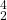 Rendered by QuickLaTeX.com \begin{smallmatrix}4\\2\end{smallmatrix}