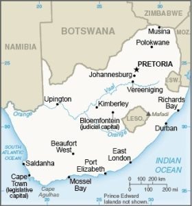 Map of South Africa