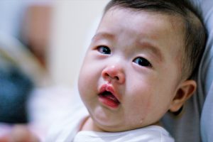 Image of an infant crying