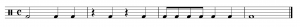 note values in common time