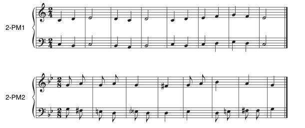 Examples for Sight-counting and Sight-singing: Level 1 – Open Music Theory