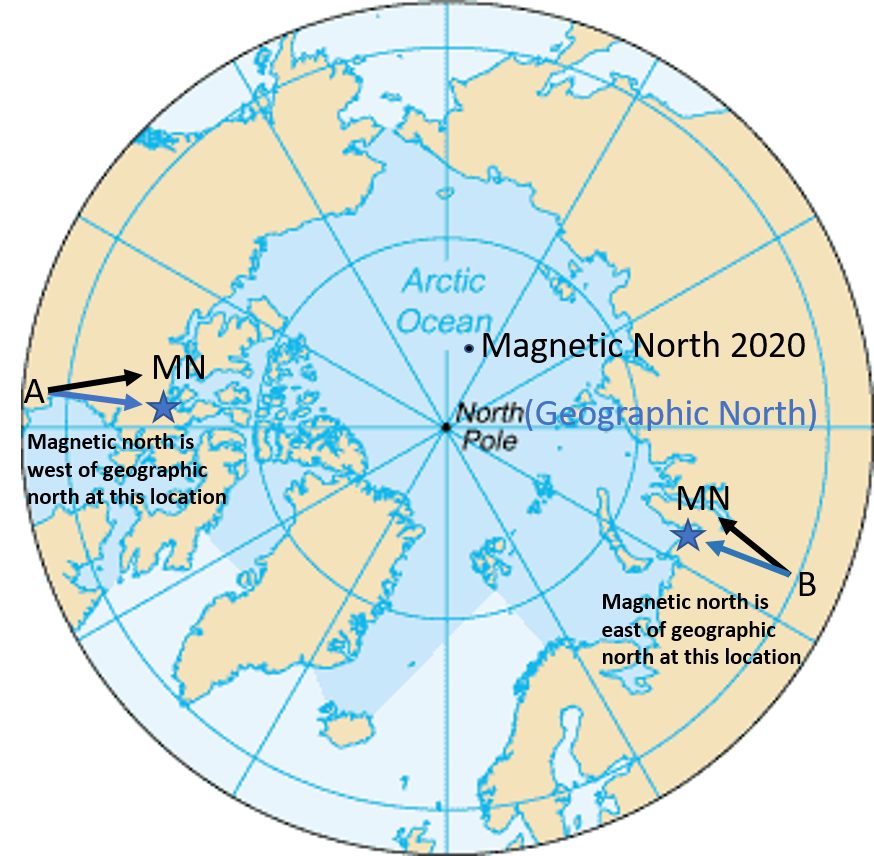 Applications Magnetic Declination Physical Geology Laboratory   Magdecl 1 