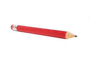 photo of red pencil
