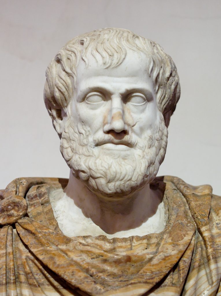 Image of marble copy of Aristotle bust