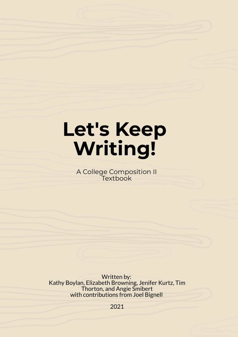 Cover image for Let's Keep Writing!