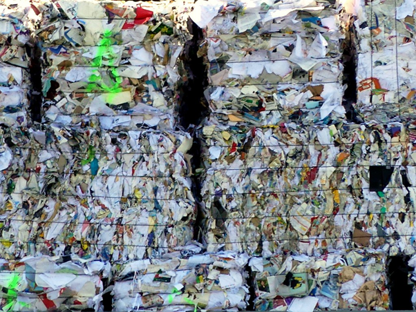 image of bales of recycling