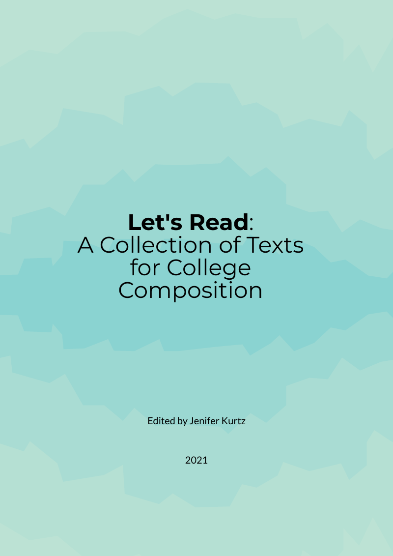 Cover image for Let's Read: A Collection of Texts for College Composition