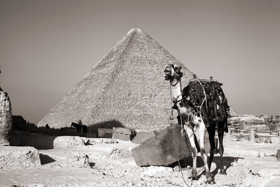 Figure 1: “Great Pyramid of Giza also known as Pyramid of Cheops or Khufu” by Holger Wirth is licensed under CC BY-ND 2.0.