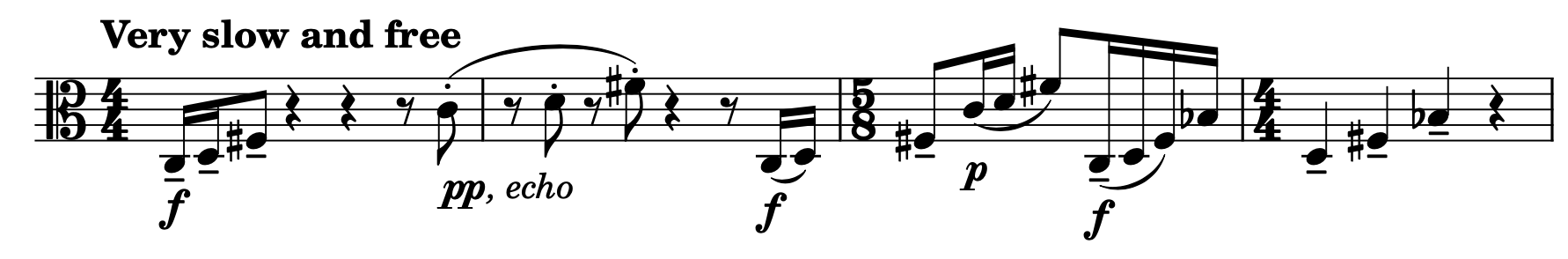 A short viola solo