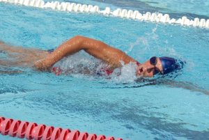 Swimmer in pool